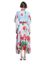 Loose Printed Big Swing Dress