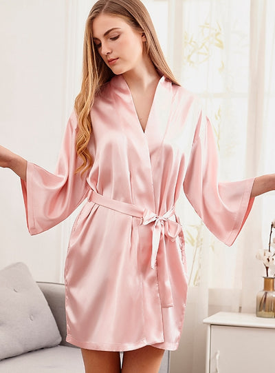 Embroidered Wide-sleeved Clothing Bathrobe