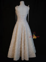 Ivory Spaghetti Straps Short Prom Dress