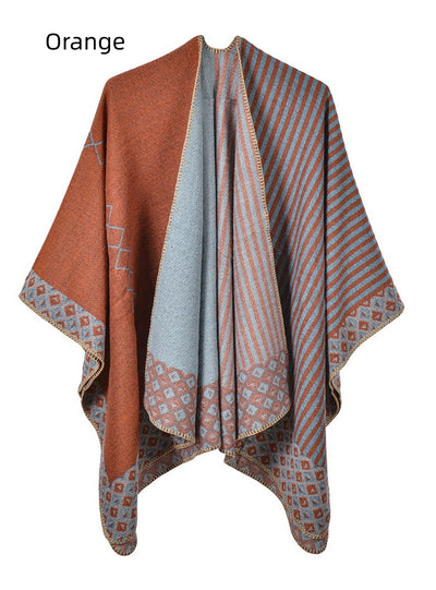 Striped Diamond-shaped Sweet Cloak