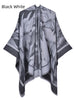National Double-sided Fringed Split Shawl