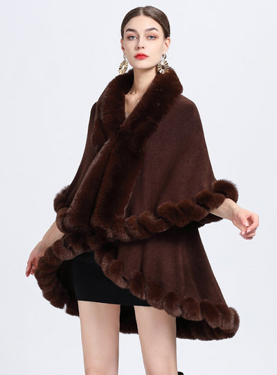 Knitted Cardigan Loose Shawl Cloak