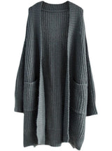 Medium and Long Loose Over-the-knee Sweater Coat