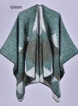 Thick Warm Cashmere Split Shawl