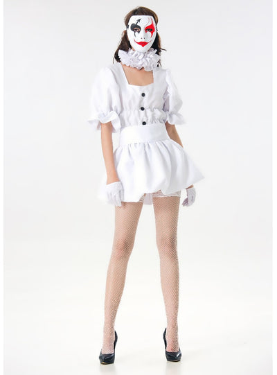Lady Role-playing Vampire Bride Clown Costume