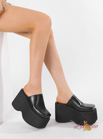Platform Ultra-high Heel Slippers