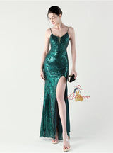 Sexy Mermaid Spaghetti Straps Prom Dress