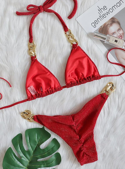 Women's Swimming Suit Low Waist Floral Scoop Neck