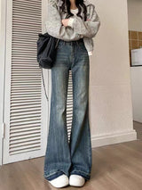 Wide-leg Loose Horns Thin Edges Jean