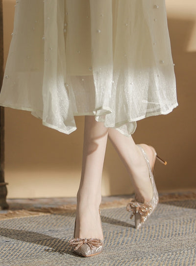 Pointed High Heels Stiletto Wedding Shoes