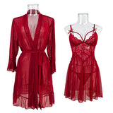 Sexy Perspective Mesh Underwear Pajamas