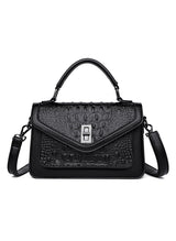 Crocodile Pattern Slung Shoulder Bag