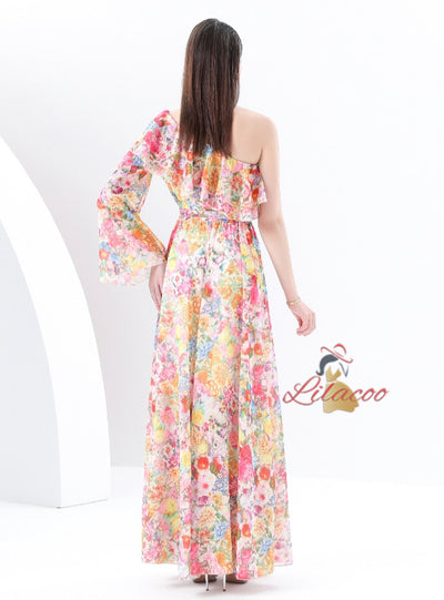 Floral Bohemian Holiday Swing Dress