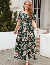 Large Bohemian Print Casual Dress