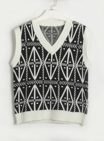 Fashion Geometric Sweater Vest