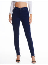 Deep Blue Slim Jeans Pencil Pants
