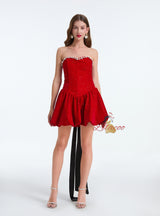 Women Bow Tube Top Dress