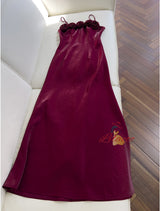 Strap Tube Top Three-dimensional Flower Sleeveless Dress