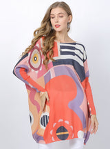 Musical Note Printed Long Sleeve Sweater