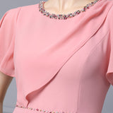 Pink Beading Mother Of The Bride Dress