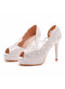 Fish-billed Stiletto Heels Sandals Wedding Shoes
