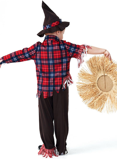 Halloween Costume Scarecrow Boy Cosplay