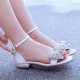 2 cm Bridal Rhinestone Bow Sandals