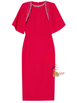 Red Beading Mother Of The Bride Dress