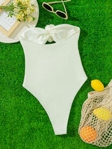 Sexy 3D Flower One-piece Swimsuit