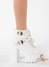 Women's Thick Soles High Heels Boots