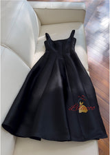 Black Retro Slim Sling Dress