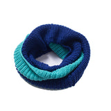 Knitted Wool Splicing Warm Scarf