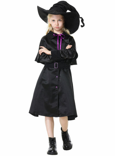 Children Witches Wear Halloween Uniforms