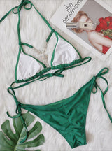 Sexy Openwork Retro Crystal Diamond Bikini