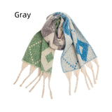 Thickened Thick Tassels Large Rhombic Shawl