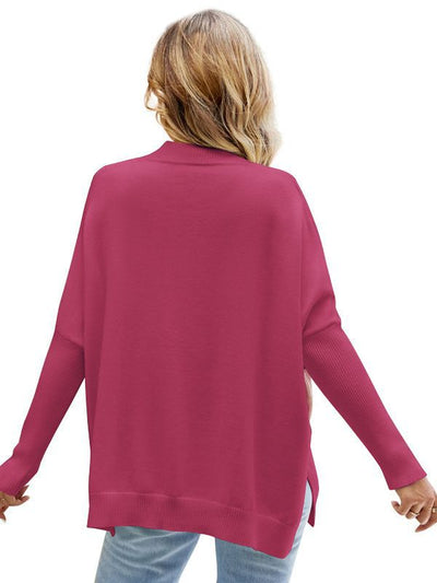 Loose Bat Cuff Pullover Sweater