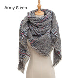 Bristle Large Plaid Square Scarf Shawl