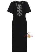 Burgundy Beading Crystal Mother Of The Bride Dress