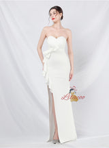 Mermaid Strapless Bow Prom Dress