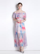 Holiday Retro Floral Beach Dress