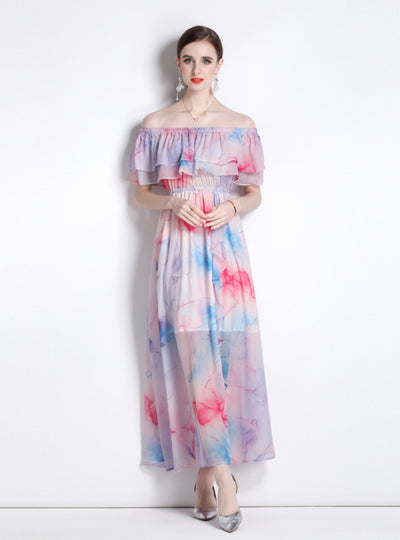 Holiday Retro Floral Beach Dress