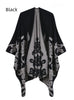 Cashmere-like Split Padded Shawl Cloak