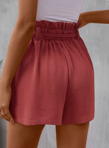 High Waist Solid Color Shorts