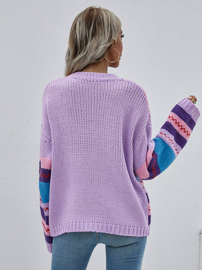 Rainbow Pullover Losse Sweater
