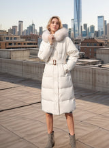 Slim Over-the-knee Padded Cotton-padded Jacket