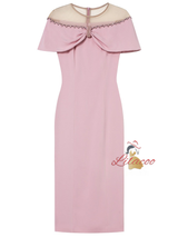Pink Beading Mother Of The Bride Dress