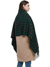 Thickened Small Plaid Fringed Scarf Shawl