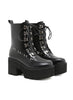 Thick-soled Metal Bottom Lace-up Martin Boots