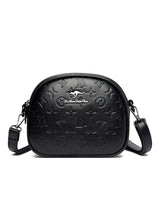 Large Capacity Small Round Bag Soft Leather Crossbody Bag