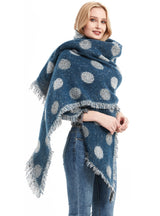 Polk Bevel Scarf Padded Shawl